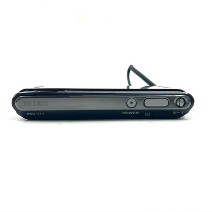 【全額返金保証】【最速発送】Sony コンパクトデジタルカメラ サイバーショット DSC-T77 [ブラック] 動作確認済