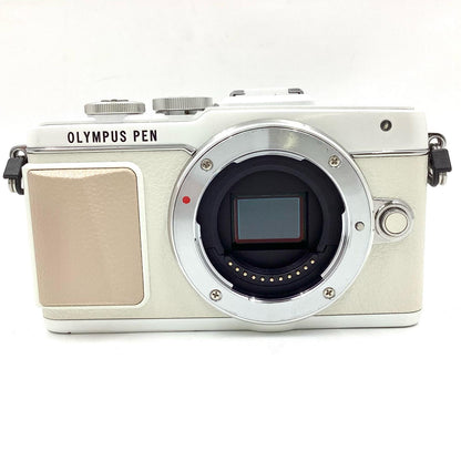 【全額返金保証】【最速発送】OLYMPUS デジタル一眼 PEN Lite E-PL7 ボディ ホワイト 美品 動作確認済