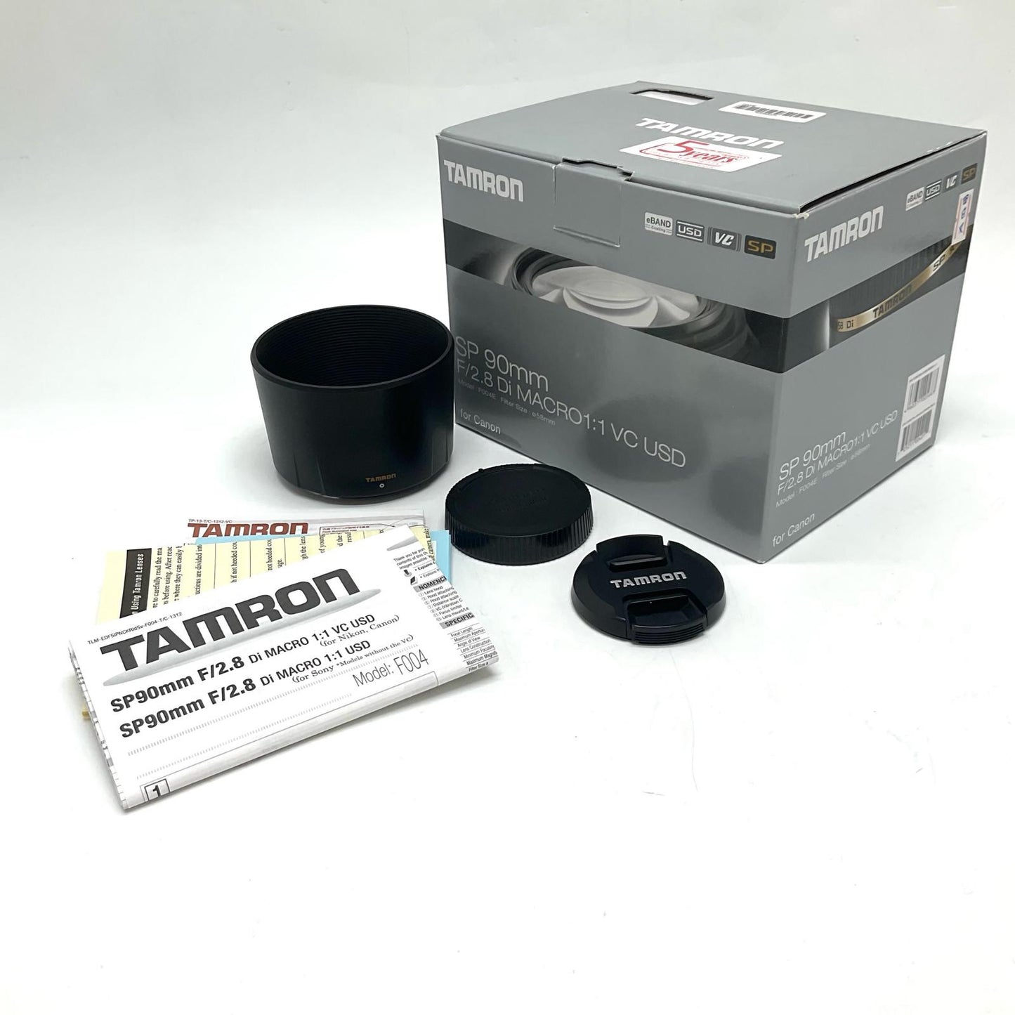 【全額返金保証】【最速発送】TAMRON SP 90mm F/2.8 Di MACRO 1：1 VC USD (Model F004) [キヤノン用] 動作確認済
