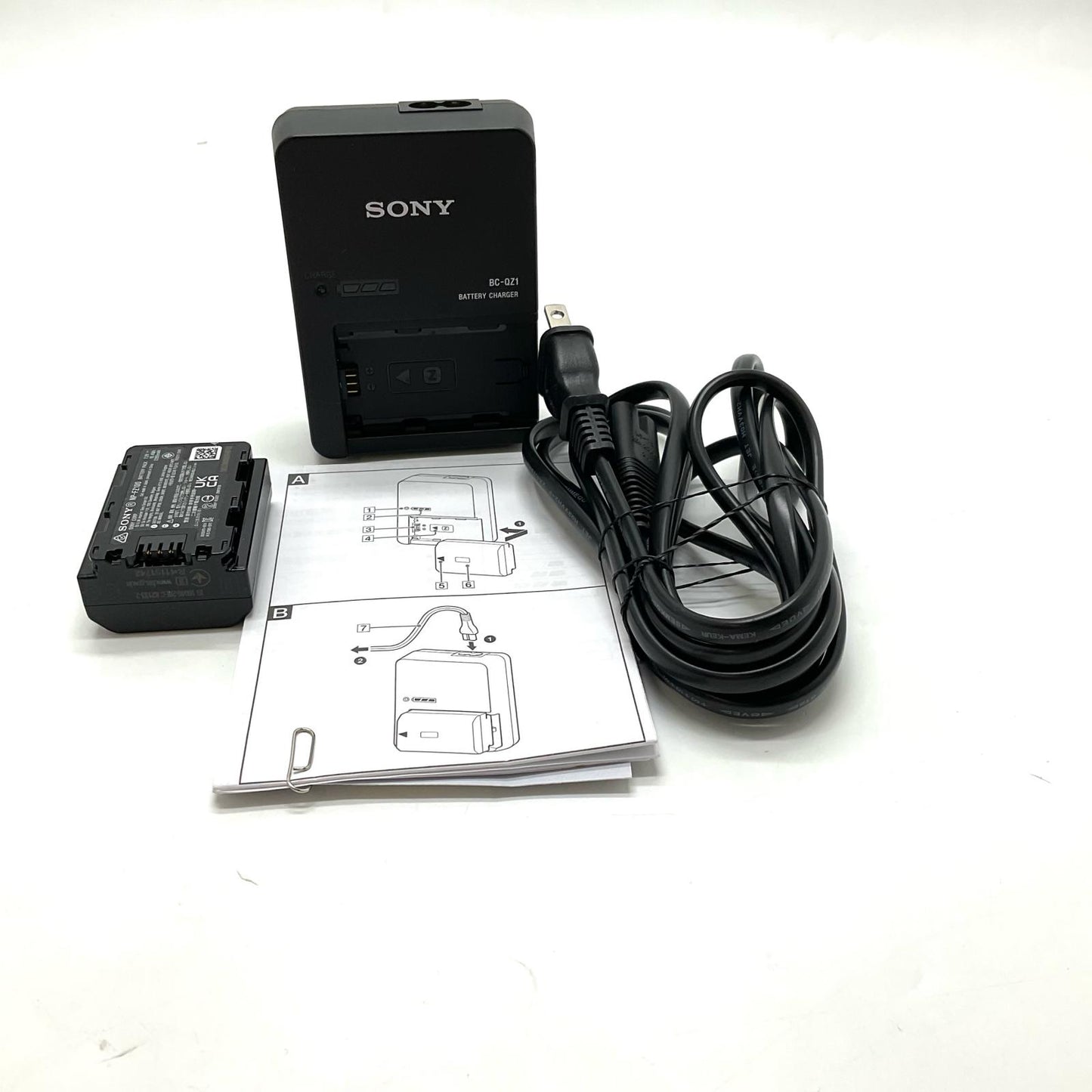 【全額返金保証】【最速発送】Sony バッテリーチャージャー BC-QZ1 美品 動作確認済