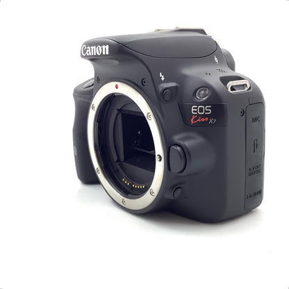 【全額返金保証】【最速発送】Canon デジタル一眼 EOS Kiss X7　ボディ ブラック 動作確認済