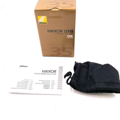 【全額返金保証】【最速発送】Nikon AF-S DX NIKKOR 35mm f/1.8G 超美品 動作確認済