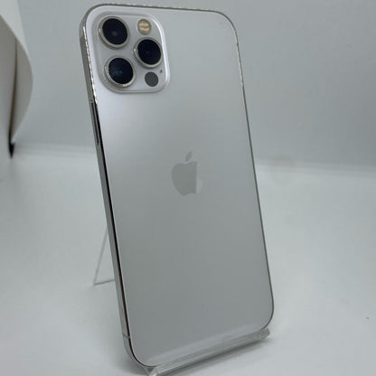 【全額返金保証】【最速発送】Apple iPhone iPhone 12 Pro 128GB シルバー Softbank SIMフリー 白ロム 動作確認済 74%