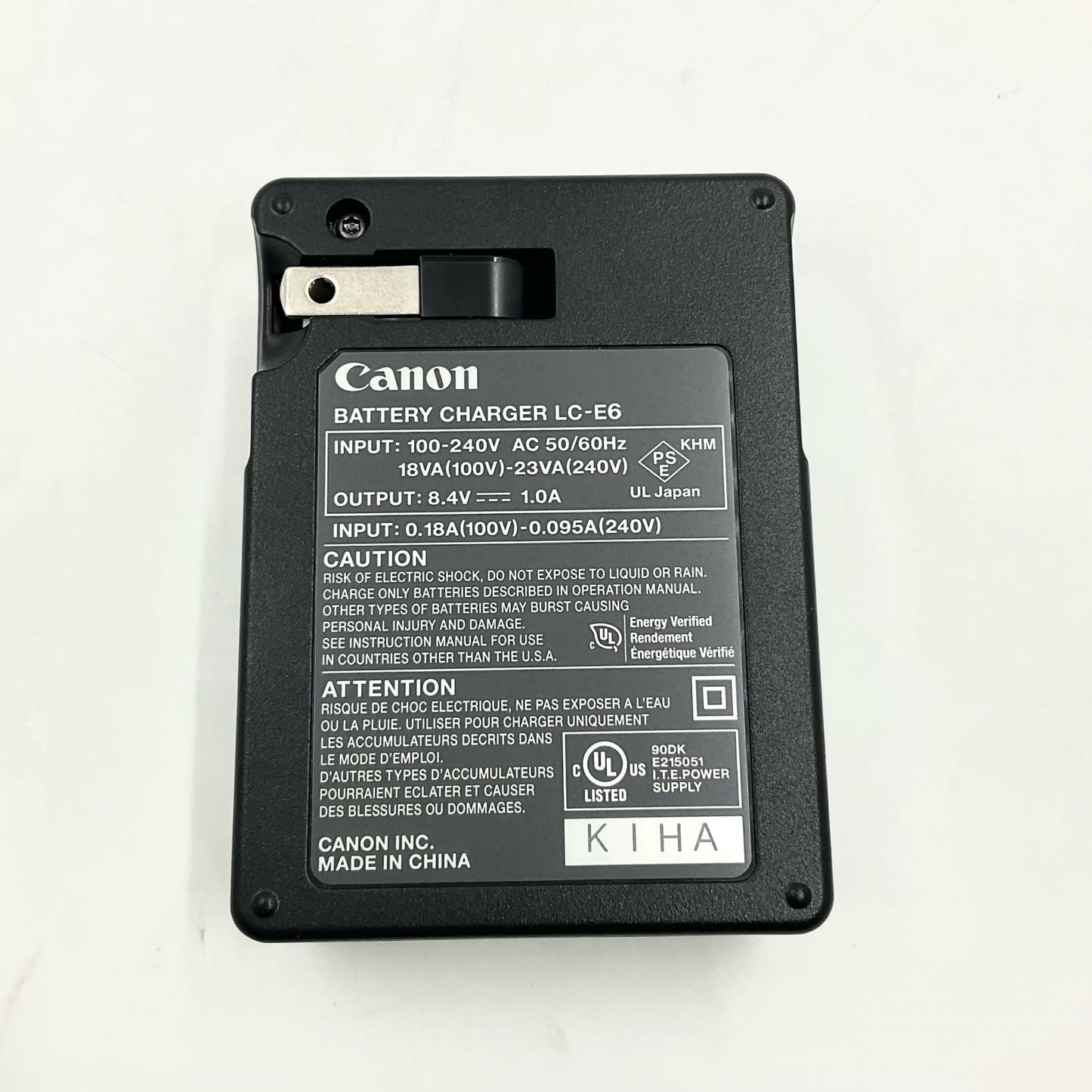 【全額返金保証】【最速発送】Canon リチウムイオンバッテリー LP-E6NH ＋ バッテリーチャージャー LC-E6 美品 動作確認済