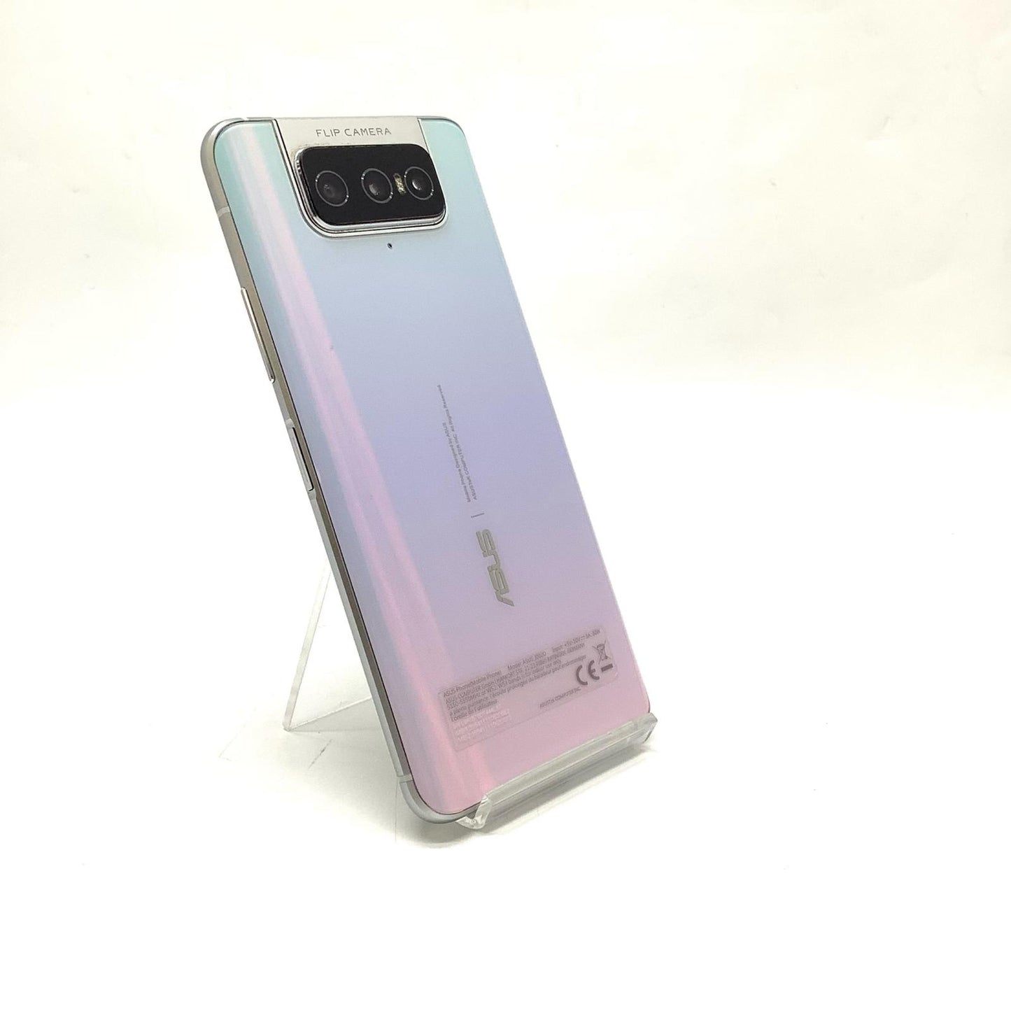【全額返金保証】【最速発送】ASUS ZenFone 7 128GB パステルホワイト SIMフリー ASUS_I002D 白ロム 動作確認済