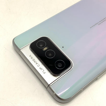 【全額返金保証】【最速発送】ASUS ZenFone 7 128GB パステルホワイト SIMフリー ASUS_I002D 白ロム 動作確認済