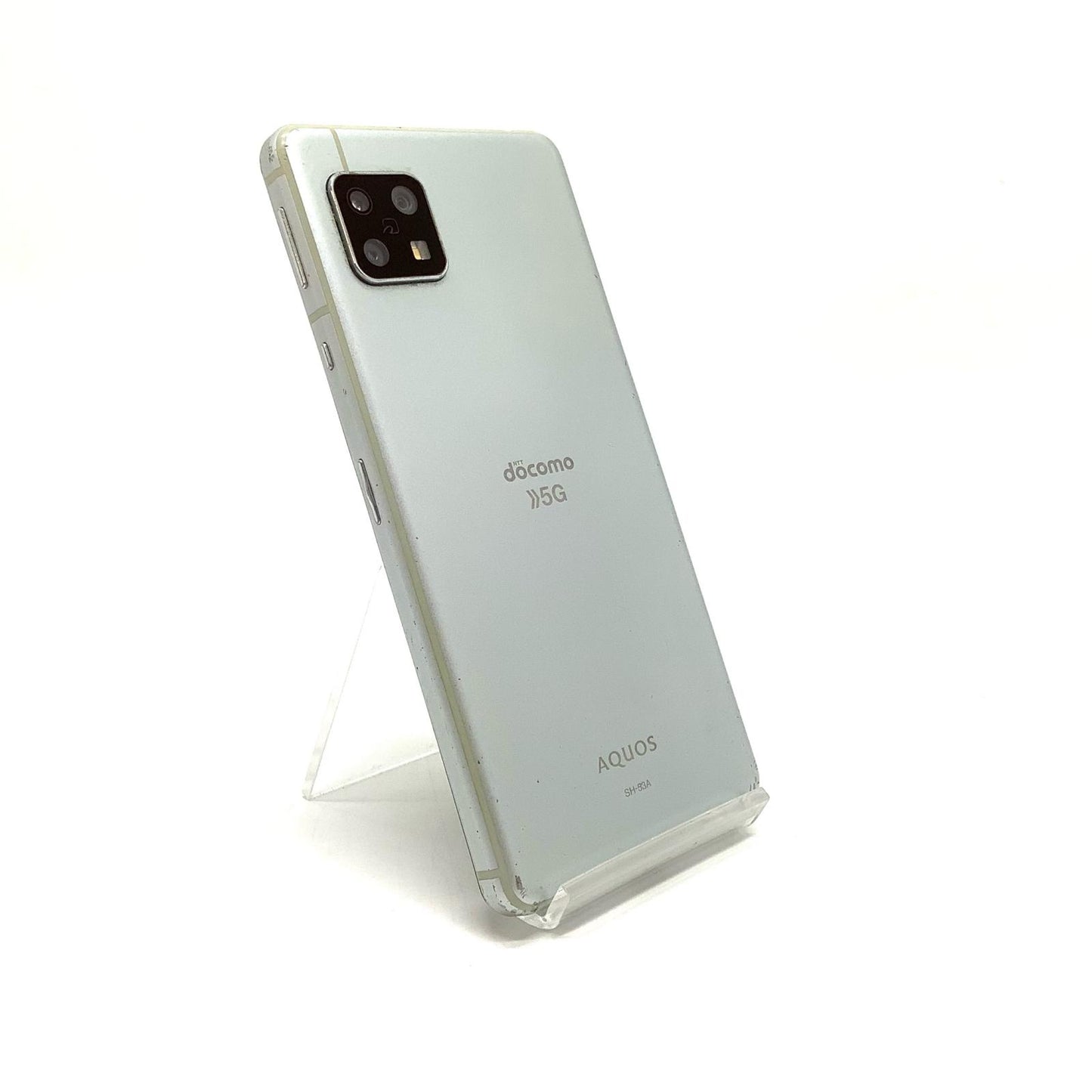 【全額返金保証】【最速発送】SHARP AQUOS sense5G 64GB オリーブシルバー docomo SH-53A 白ロム 動作確認済