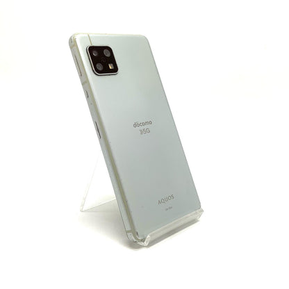 【全額返金保証】【最速発送】SHARP AQUOS sense5G 64GB オリーブシルバー docomo SH-53A 白ロム 動作確認済