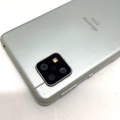 【全額返金保証】【最速発送】SHARP AQUOS sense5G 64GB オリーブシルバー docomo SH-53A 白ロム 動作確認済