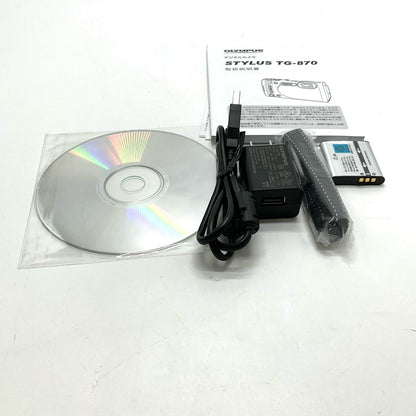 【全額返金保証】【最速発送】OLYMPUS コンパクトデジタルカメラ STYLUS TG-870 Tough [グリーン] 動作確認済