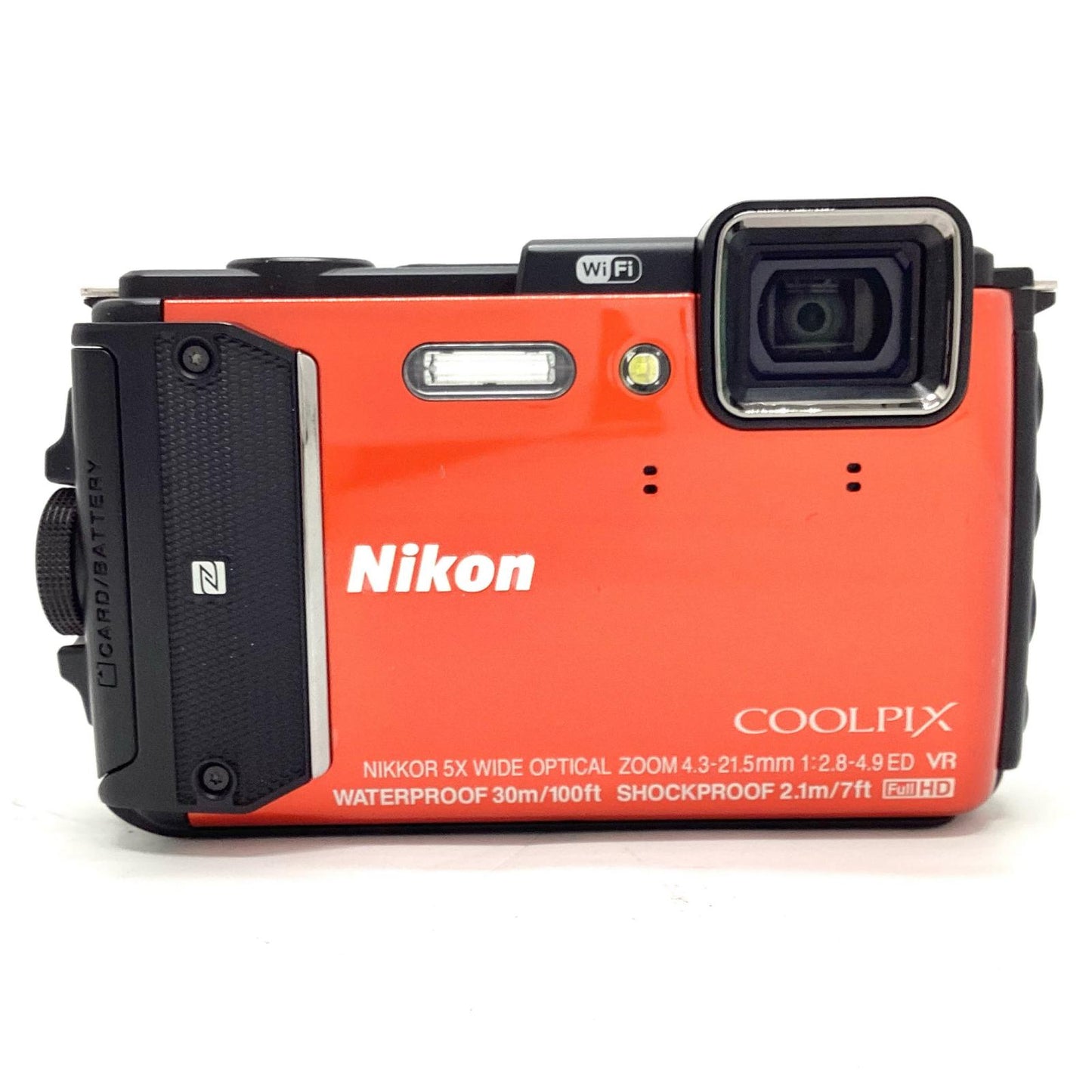 【全額返金保証】【最速発送】Nikon コンパクトデジタルカメラ COOLPIX AW130 [オレンジ] 動作確認済