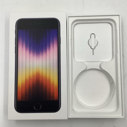 【全額返金保証】【最速発送】Apple iPhone iPhone SE（第3世代） 128GB ミッドナイト Softbank SIMフリー 白ロム 動作確認済 84%