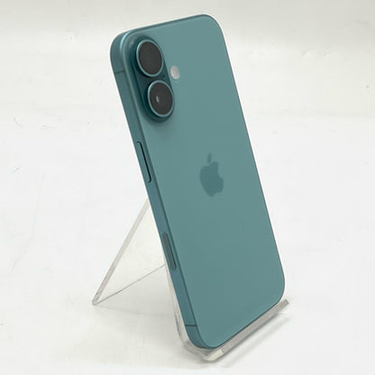 【全額返金保証】【最速発送】Apple iPhone iPhone 16 128GB ティール SIMフリー 白ロム 超美品 動作確認済 93%