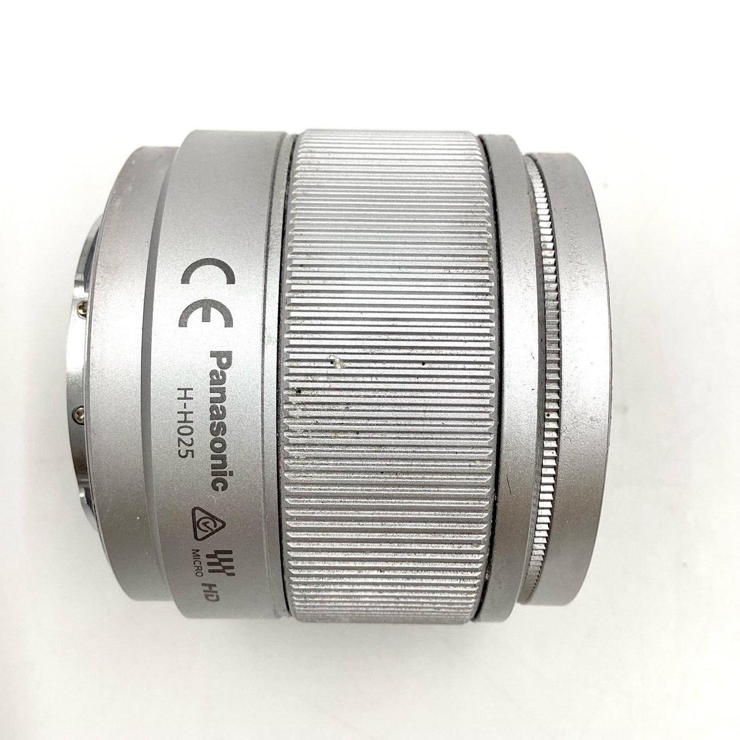 【全額返金保証】【最速発送】Panasonic LUMIX G 25mm/F1.7 ASPH. H-H025-S [シルバー] 動作確認済