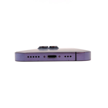 【全額返金保証】【最速発送】Apple iPhone iPhone 14 Pro 128GB ディープパープル docomo 白ロム 動作確認済 81%