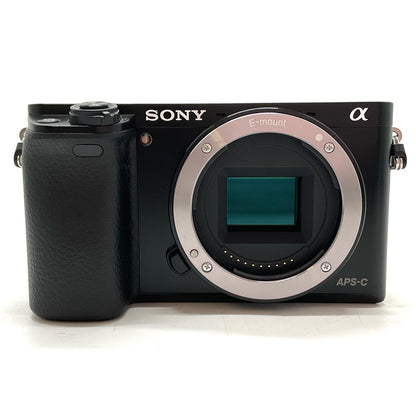 【全額返金保証】【最速発送】Sony デジタル一眼 α6000 ILCE-6000L パワーズームレンズキット ブラック 美品 動作確認済