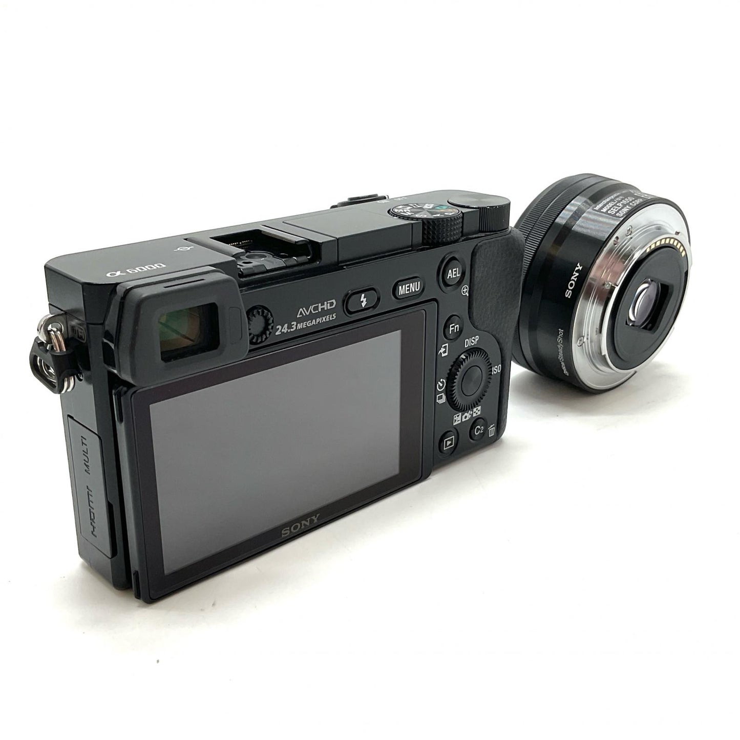 【全額返金保証】【最速発送】Sony デジタル一眼 α6000 ILCE-6000L パワーズームレンズキット ブラック 美品 動作確認済