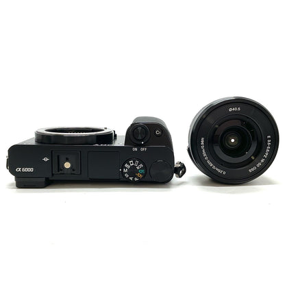 【全額返金保証】【最速発送】Sony デジタル一眼 α6000 ILCE-6000L パワーズームレンズキット ブラック 美品 動作確認済