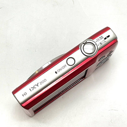 【全額返金保証】【最速発送】Canon コンパクトデジタルカメラ IXY 200 [レッド] 超美品 動作確認済
