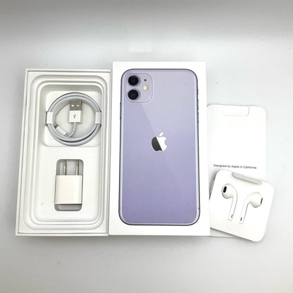【最速発送】Apple iPhone iPhone 11 128GB パープル docomo 白ロム【難有】 77%