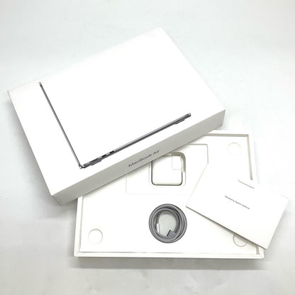 【全額返金保証】【最速発送】Apple MacBook Air 13.6インチ 2024 Apple M3 16GB 256GB スペースグレイ 97% 美品 動作確認済