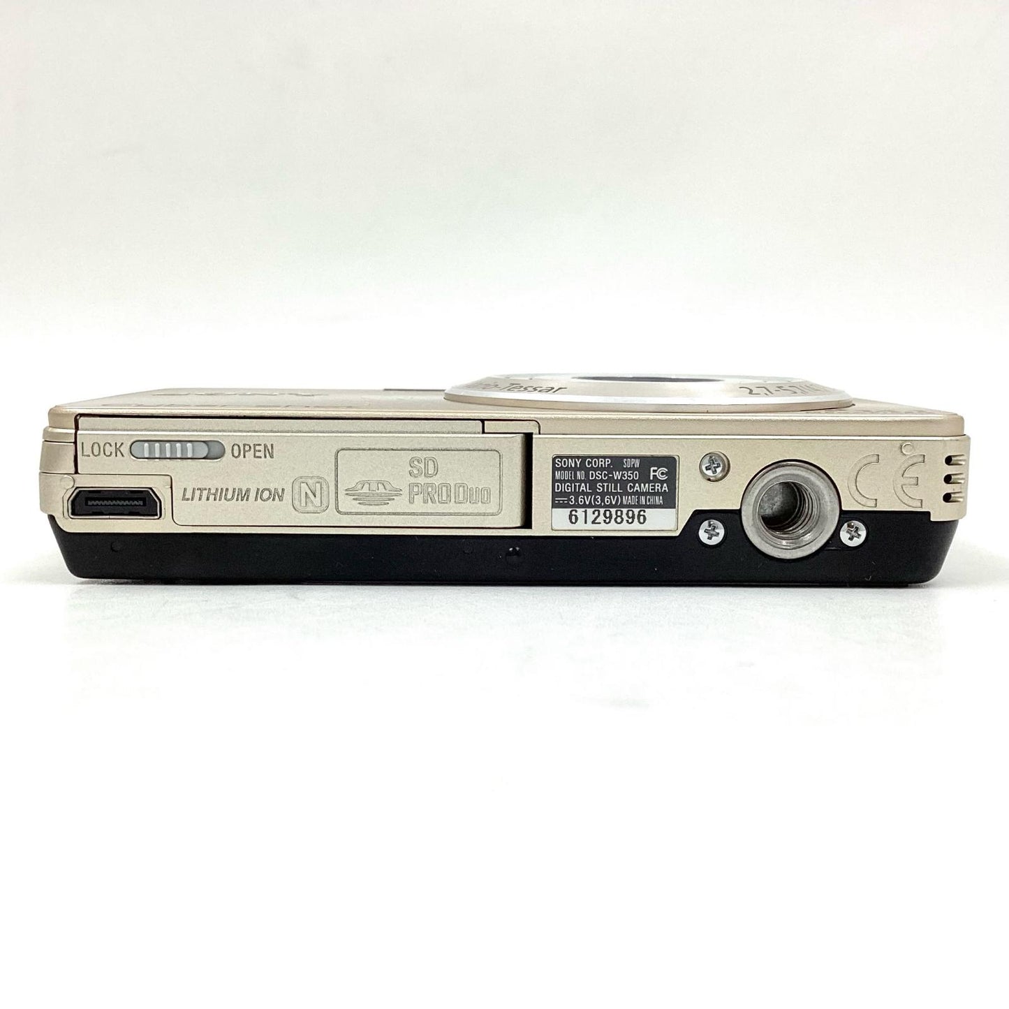 【全額返金保証】【最速発送】Sony コンパクトデジタルカメラ サイバーショット DSC-W350 [ゴールド] 動作確認済