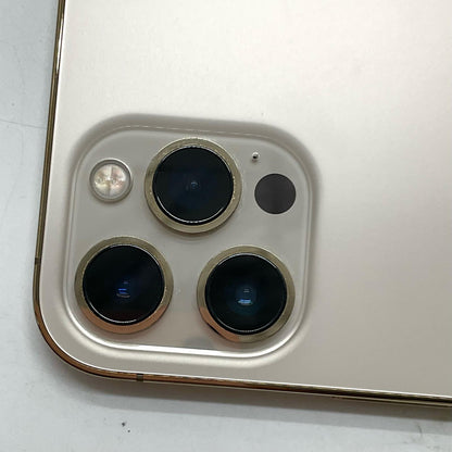 【全額返金保証】【最速発送】Apple iPhone iPhone 12 Pro Max 128GB ゴールド Softbank 白ロム 動作確認済 79%
