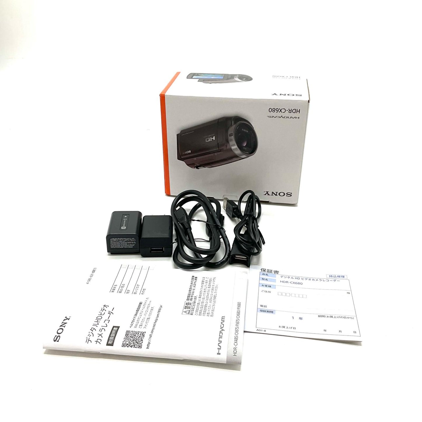 【全額返金保証】【最速発送】Sony HandyCam HDR-CX680 超美品 動作確認済