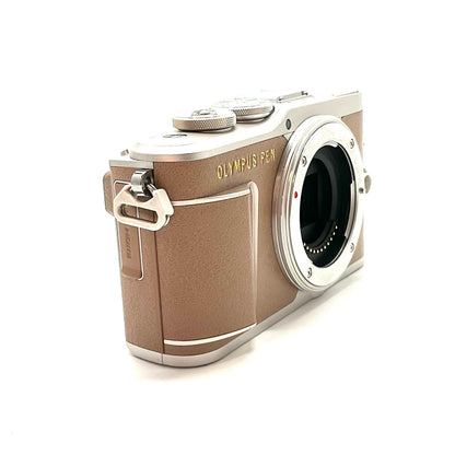 【全額返金保証】【最速発送】OLYMPUS デジタル一眼 PEN E-PL9 ボディ ブラウン 動作確認済