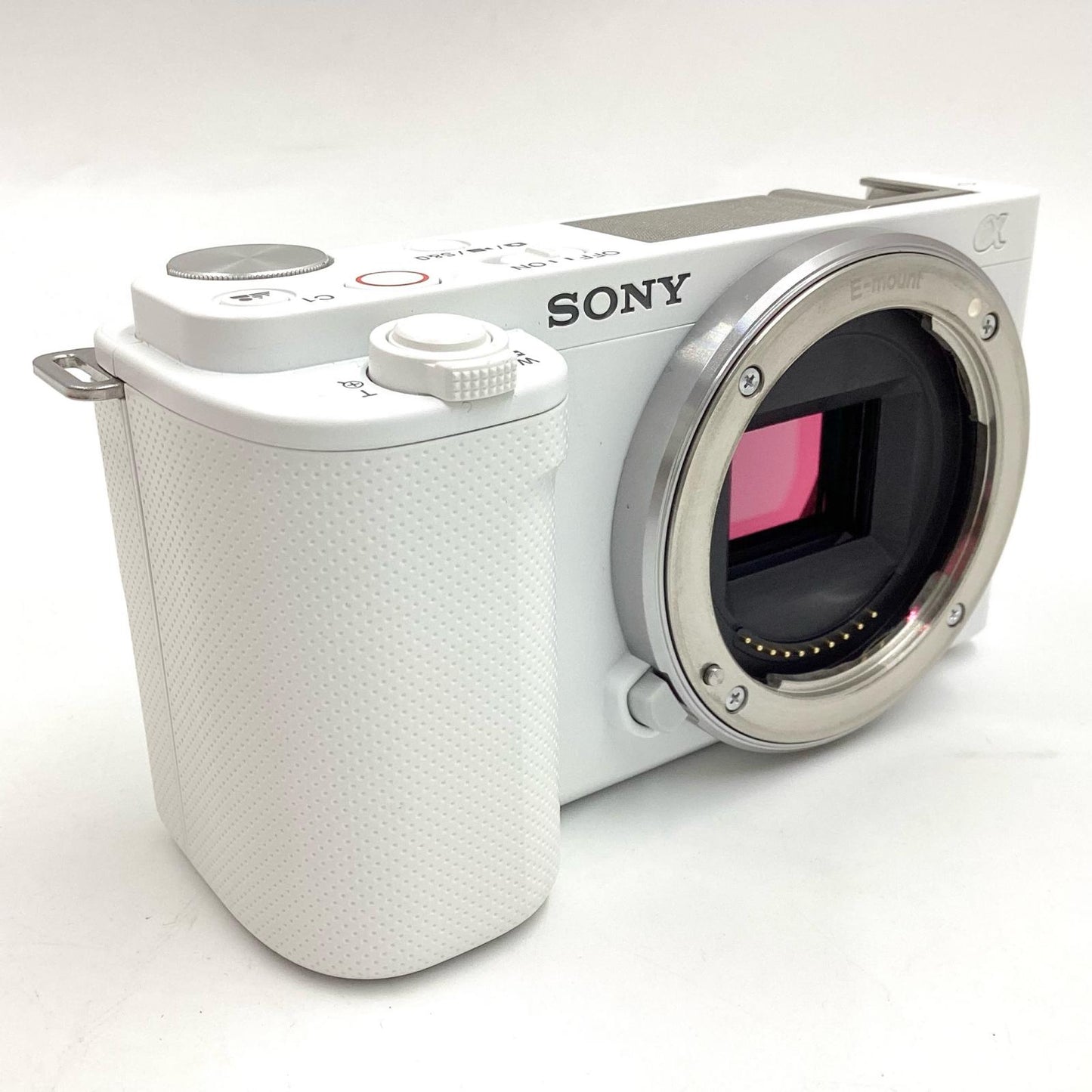 【全額返金保証】【最速発送】Sony デジタル一眼 VLOGCAM ZV-E10 ボディ ホワイト 美品 動作確認済