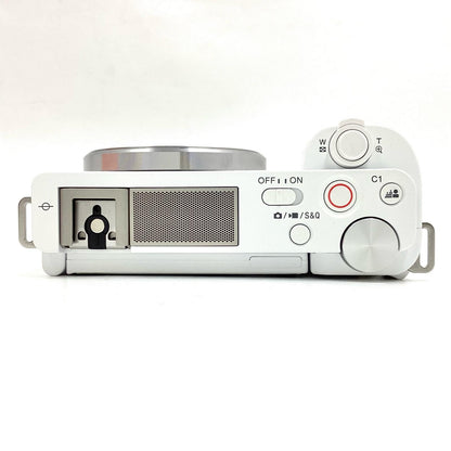 【全額返金保証】【最速発送】Sony デジタル一眼 VLOGCAM ZV-E10 ボディ ホワイト 美品 動作確認済