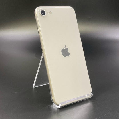【全額返金保証】【最速発送】Apple iPhone iPhone SE（第3世代） 64GB スターライト au 白ロム 動作確認済 83%