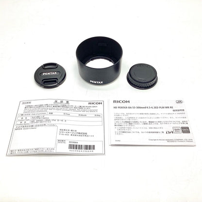 【全額返金保証】【最速発送】PENTAX HD PENTAX-DA 55-300mm F4.5-6.3 ED PLM WR RE 動作確認済