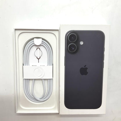 【全額返金保証】【最速発送】Apple iPhone iPhone 16 128GB ブラック SIMフリー 白ロム 動作確認済 100%