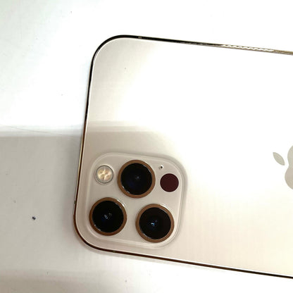 【全額返金保証】【最速発送】Apple iPhone iPhone 12 Pro 128GB ゴールド au SIMフリー 白ロム 動作確認済 80%