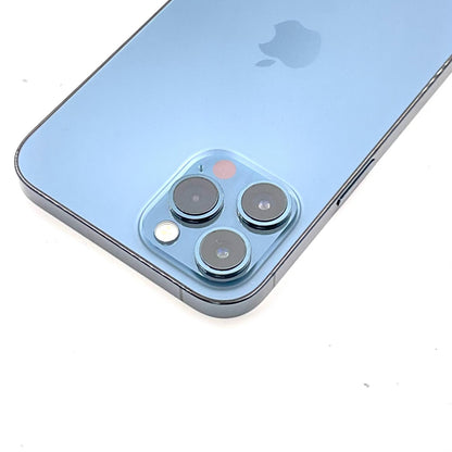 【全額返金保証】【最速発送】Apple iPhone iPhone 12 Pro Max 128GB パシフィックブルー docomo SIMフリー 白ロム 動作確認済 77%