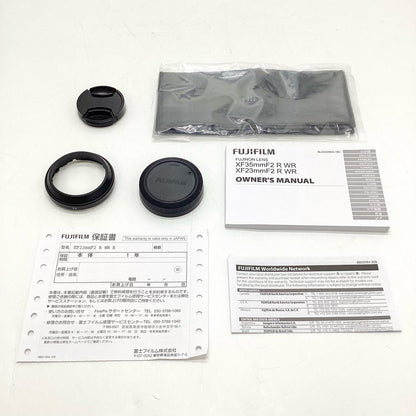【全額返金保証】【最速発送】FUJIFILM フジノンレンズ XF23mmF2 R WR [ブラック] 美品 動作確認済