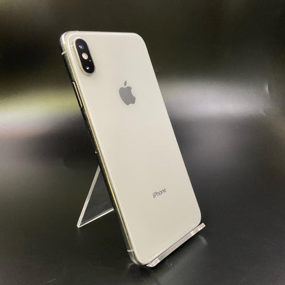 【全額返金保証】【最速発送】Apple iPhone iPhone XS Max 256GB シルバー Softbank SIMフリー 白ロム 動作確認済 100%