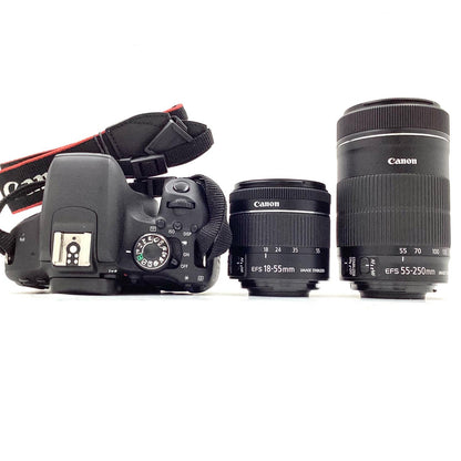 【全額返金保証】【最速発送】Canon デジタル一眼 EOS Kiss X9i ダブルズームキット ブラック 美品 動作確認済