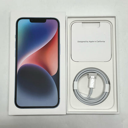 【全額返金保証】【最速発送】Apple iPhone iPhone 14 128GB ブルー SIMフリー 動作確認済 85%