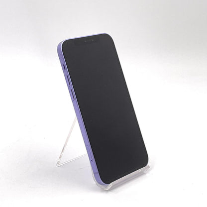 【全額返金保証】【最速発送】Apple iPhone iPhone 12 64GB パープル au SIMフリー 白ロム 動作確認済 90%