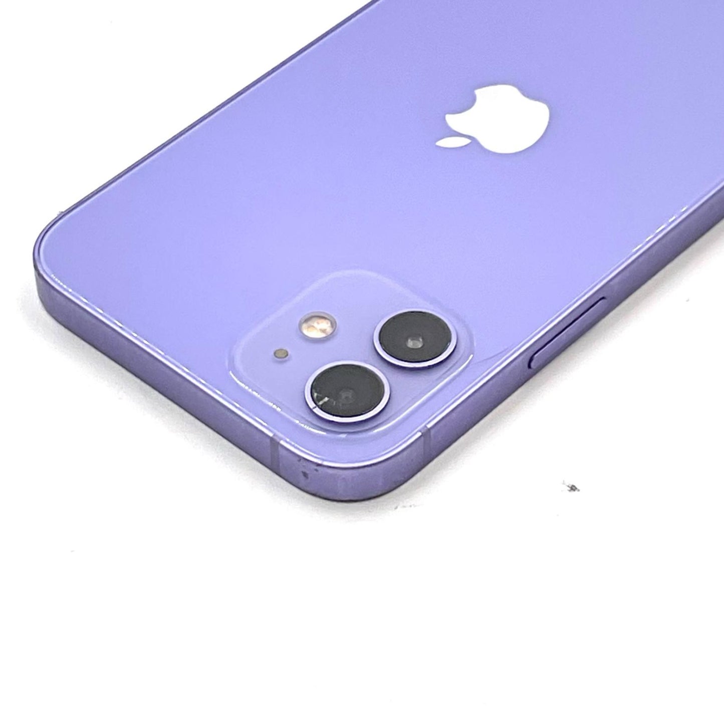 【全額返金保証】【最速発送】Apple iPhone iPhone 12 64GB パープル au SIMフリー 白ロム 動作確認済 90%