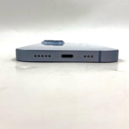 【全額返金保証】【最速発送】Apple iPhone iPhone 14 128GB ブルー docomo 白ロム 動作確認済 85%