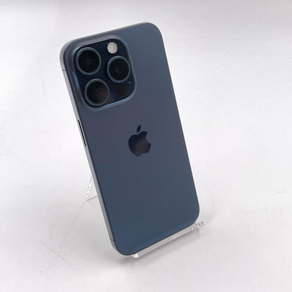 【全額返金保証】【最速発送】Apple iPhone iPhone 15 Pro 256GB ブルーチタニウム SIMフリー 白ロム 動作確認済 86%