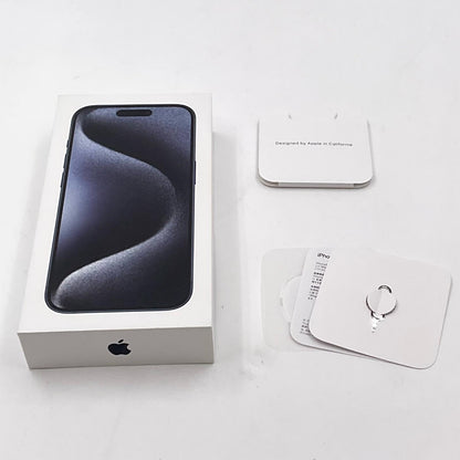 【全額返金保証】【最速発送】Apple iPhone iPhone 15 Pro 256GB ブルーチタニウム SIMフリー 白ロム 動作確認済 86%