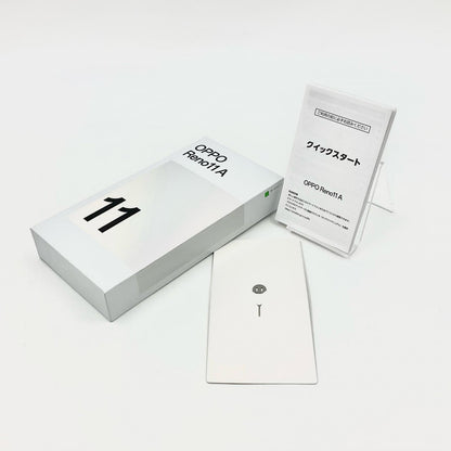 【全額返金保証】【最速発送】OPPO Reno 11A 128GB ダークグリーン Softbank 白ロム 超美品 動作確認済