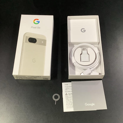 【全額返金保証】【最速発送】Google Pixel 8a 128GB Porcelain au G576D 白ロム 超美品 動作確認済