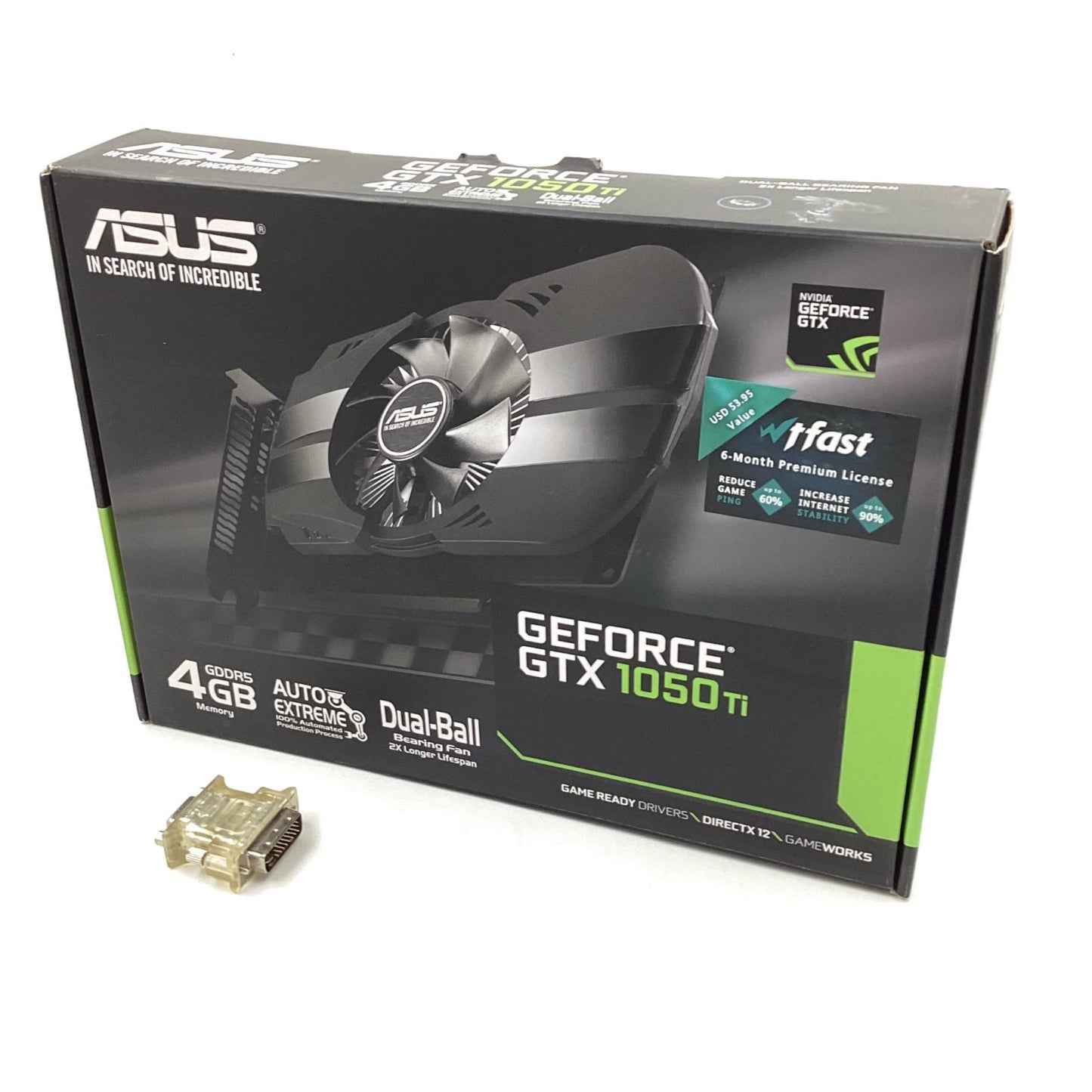 【全額返金保証】【最速発送】ASUS グラフィックボード GeForce GTX 1050 Ti PH-FTS1050TI-4G 動作確認済