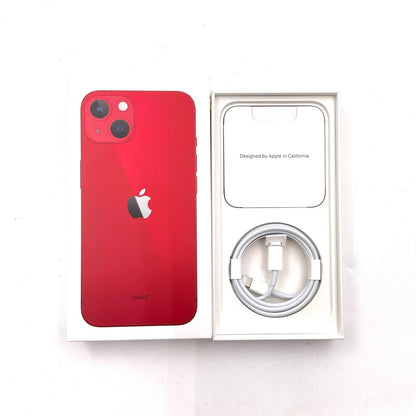 【全額返金保証】【最速発送】Apple iPhone iPhone 13 128GB (PRODUCT)RED 楽天モバイル SIMフリー 白ロム 動作確認済 89%
