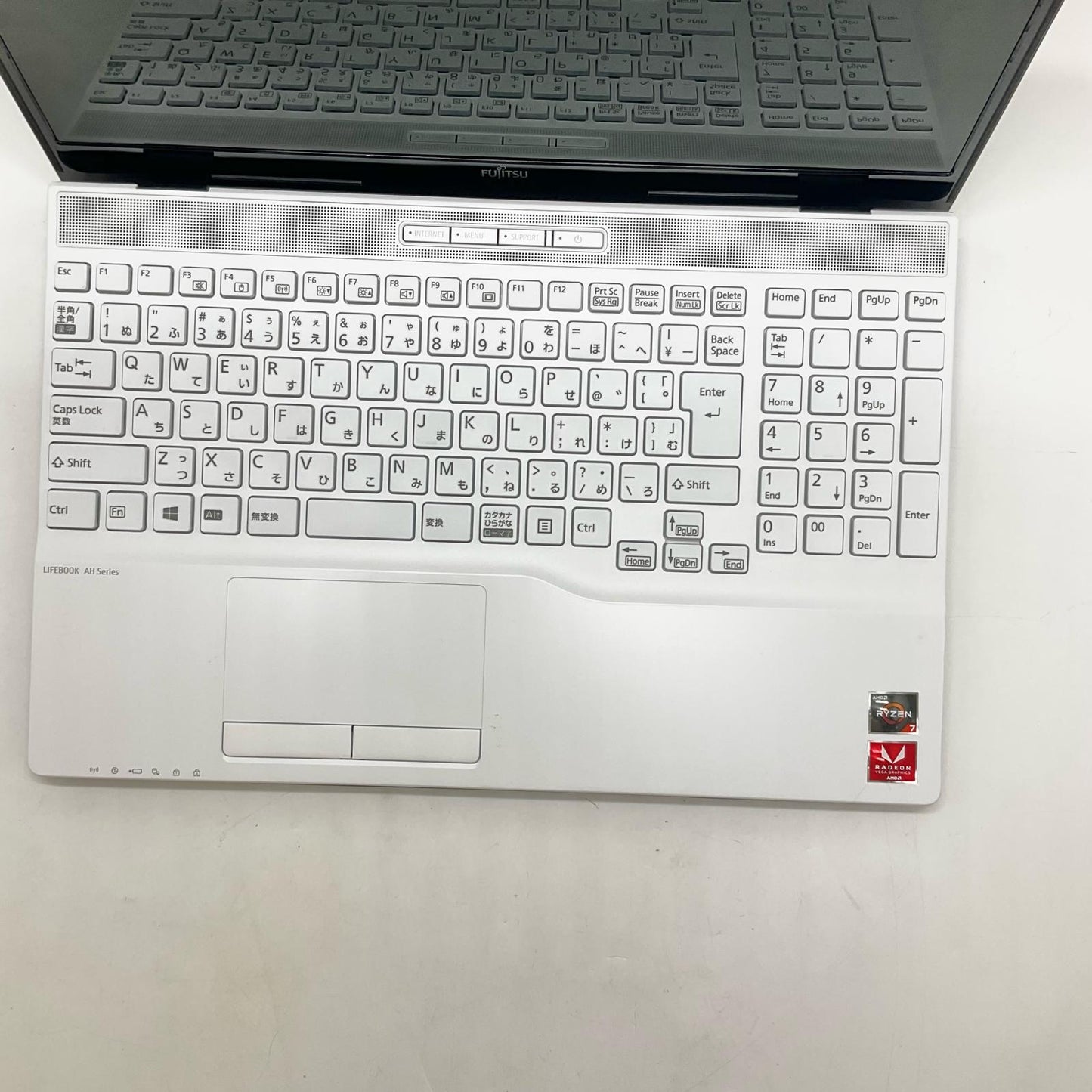 【全額返金保証】【最速発送】FUJITSU LIFEBOOK FMVA50E1W Ryzen 7 3750H 8GB M.2 SSD 256GB 85.3% 動作確認済